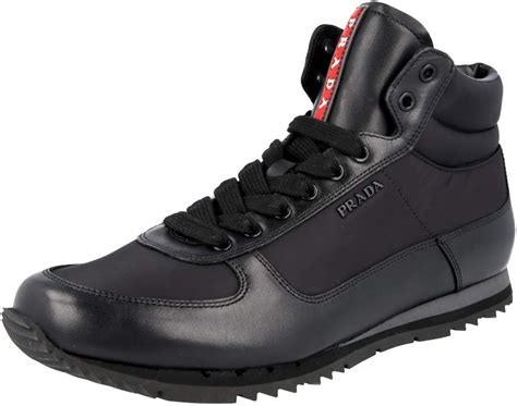 prada work sneakers|high top Prada sneakers.